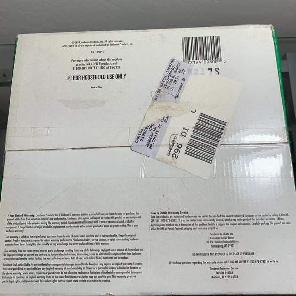 Mr. Coffee Steam Espresso and Cappuccino Maker Model ECM91 New in Sealed Box - Picture 6 of 6